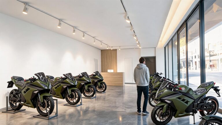 Electric bicycle dealer showroom in Los Angeles