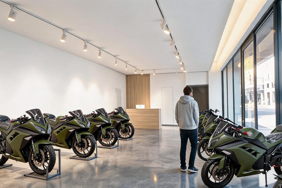 Electric bicycle dealer showroom in Los Angeles